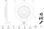 Bosch Disc frana BOSCH 0 986 479 E85 (0 986 479 E85) - automobilus