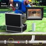 iUni Csővizsgáló Kamera, 20m Kábel, iUni ICT18, 7 Hüvelykes Monitor