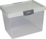 Flair-Plastic Big Box világosszürke 25L tároló doboz