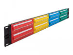 Delock 19 patch panel 48 porttal Cat. 5e 2U színes