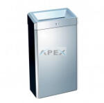 Merida Hulladékgyűjtő, 27L, falra szerelhető, rozsdamentes, polírozott, nyitott