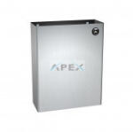 Merida Hulladékgyűjtő, 24.8L, fali, rozsdamentes, szálcsiszolt