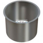 Merida Pultba építhető bedobónyílás, rozsdamentes, szálcsiszolt, belső átmérő: 15cm