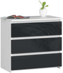 AKORD Cl3 Éjjeliszekrény - 3 Fiókos - 60 cm - Fehér/Grafit (OP0LCL-POLGRAFIT)