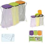 Casabriko 51146 szelektív szeméttároló állvány, 3 tartályos Eko Con Griglia (51146)