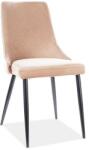 SIGNAL MEBLE Szék PIANO B VELVET fekete váz / bézs BLUVEL 28 (PIANOBVCBE)