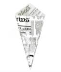 Bisbags Coltar Con din Hartie, Model Ziar, 22 x 22 x 31 cm, 220g, 1000 Bucati (BBG-PK1524)