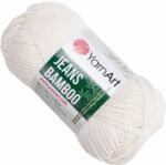 YARNART Jeans Bamboo 102 Off White Kötőfonal (Jeans Bamboo 102)