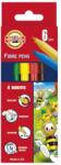 KOH-I-NOOR Markere Scolare Colectia Bees, 6 Culori (KH-K1002-06)