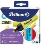 Pelikan Textmarker 490, Set 6 Culori, Cutie Carton, Pelikan (HRZ-814065)