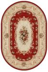 Delta Carpet Covor Oval, 100 x 200 cm, Rosu / Crem, Model Lotos (LOTUS-535-210-O-12) Covor