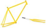 Csepel Royal 3* 2017 28-as (622-es) fixi-single speed kerékpár váz és villa szett, acél, sárga, 520-es vázméret
