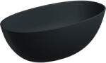 Omnires Shell M+ cada freestanding 148x75 cm ovala negru SHELL148WWBLV (SHELL148WWBLV) - sanoterm