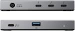 ALOGIC TB4H3TB hálózati csatlakozó Thunderbolt 4 40000 Mbit/s Fekete, Szürke (TB4H3TB) (TB4H3TB)