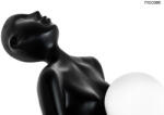 Moose Lighting Design Állólámpa Fekete Üvegbúrás Művészi (KHM-MSE010100326) - platinashop