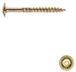  Ácsszerkezeti csavar, lapos peremes fejű 5x80/48 TX TM, sárgára horg