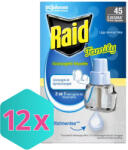 Raid Family Elektromos 45 éjszakás szúnyogirtó Illatmentes UTÁNTÖLTŐ folyadék 27 ml KARTON - 12 db (K5000204365603)