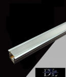 UNIVERSO Süllyesztett profil LED szalaggal 12V 7W-800lm/M 6500K IP20 2M (AL-12V-2025-120-C)