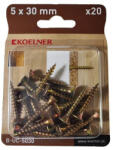 KOELNER 5x30 mm-es faforgácslapcsavar 20db/bliszter (B-UC-5030) (51647)