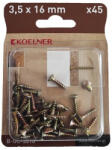 KOELNER 3.5x16 mm-es faforgácslapcsavar 45db/bliszter (B-UC-3516) (51629)