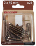 KOELNER 3x40 mm-es faforgácslapcsavar 25db/bliszter (B-UC-3040) (51627)