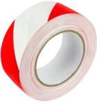 Grand Bandă Adezivă pentru Avertizare, 48mm/50 Metri, Roșu/Alb - Siguranță și Avertizare Eficientă (BZL-0233)