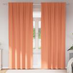 vidaXL Завеси за затъмняване с пръстени 2 бр. Теракота 245 x 140 см (4107526)