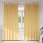 vidaXL Завеси за затъмняване с пръстени 2 бр. Бежово 245 x 140 см (4107536)