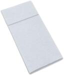 Pack Service Evőeszköztartós textilhatású szalvéta 40x32 cm 1/8 hajtású 50 lap/csomag - halványszürke