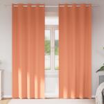vidaXL Завеси за затъмняване с пръстени 2 бр. Теракота 225 x 140 см (4107415)
