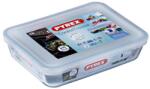 Pyrex Cook & Freeze sütőbe helyezhető hőálló sütőtál, műanyag fedővel 19x14x4 cm 0, 8 liter - 000704 (203229)