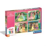 Clementoni Puzzle 4 az 1-ben 12+16+20+24 db - Disney Hercegnők (2025) (21746)