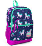 Coral High Ghiozdan cu 4 compartimente, Coral High, model unicorni