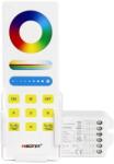 Mi-Light FUT043A+ RGB Smart LED vezérlő + távirányító, fali tartóval, érintőgombos, 15A, 12-24V DC (FUT043A+)