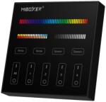Mi-Light B4B Smart Panel RGB+CCT LED távirányító, 4 zónás, érintőgombos, fekete, 86x86 mm (FUTB4B)