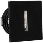 Nova Luce PASSAGGIO kültéri beépíthető lámpa, fekete, 3000K melegfehér, beépített LED, 1x1W, 60 lm, 9045418 (9045418)