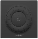 Mi-Light K3B dimmer+CCT fali távirányító, fekete, tekerőgombos, elemes, 86x86 mm (FUTK3B)