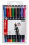 STABILO Alkoholos marker készlet, 0, 4 mm, STABILO "OHPen S", 8 különböző szín (tst8418) - irodaszer