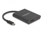 Delock USB Type-C Adapter Displayport, DP Alt Mód, 8K-Hoz HDR és 60 W Tápellátással