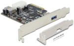 Delock PCI Express x4 Kártya 1 x Külső + 1 x Belső SuperSpeed USB 10 Gbps USB 3.1, Gen 2 A Típus