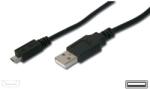PremiumCord Micro USB 2.0, A-B 0, 75 m-es kábel gyors töltésre tervezve (ku2m07f)