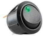 Somogyi Elektronic világítós billenőkapcsoló, 12V, 1ák, zöld (AK 12)