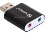 Sandberg USB to Sound Link hangkártya (fekete; USB bemenet - 3, 5mm jack audio + mikrofon kimenet) (SANDBERG_133-33) (SANDBERG_133-33)
