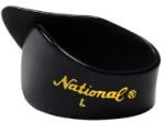 D'Addario National Celluloid Thumb Picks, Large Black - 4 pack