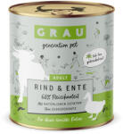 Grau 12x800g GRAU Adult Marha & kacsa gabonamentes nedves macskatáp