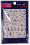 Crystalnails Crystal Nails köröm matrica (STZ-G058) - téli erdő