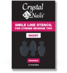 Crystalnails Crystal Nails Mosolyvonal sablon Crystal Nails Xtreme Reverse Tiphez - rövid