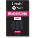 Crystalnails Crystal Nails Mosolyvonal sablon Crystal Nails Xtreme Reverse Tiphez - hosszú