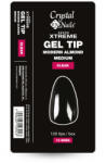 Crystalnails Crystal Nails Gel Tip Box - közepes modern mandula