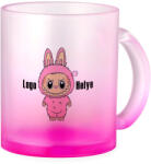 Makito Prémium logózott, fényképes üveg bögre, egyedi grafikával 350 ml átmenetes Fuchsia (20512-FUCHSIA)